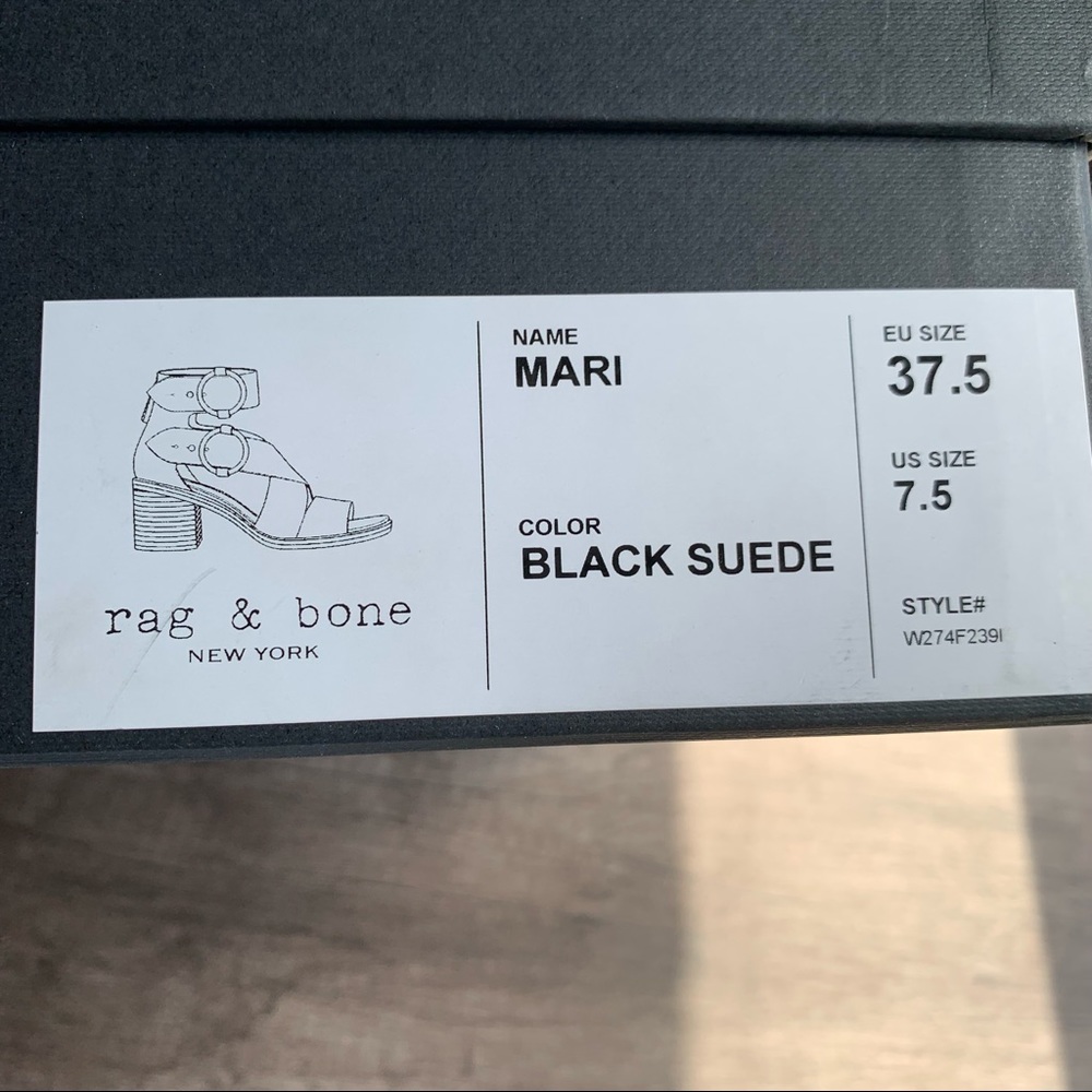 Rag & bone MARI SUEDE STRAPPY SANDAL us size 7.5 - Picture 10 of 11